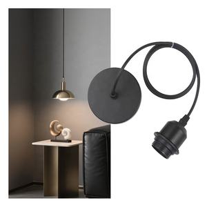 1M LED Bombilla Socket <span class=keywords><strong>Cable</strong></span> de alimentación <span class=keywords><strong>Cable</strong></span> <span class=keywords><strong>con</strong></span> E27 Soporte de lámpara colgante UE/EE. UU. Interruptor de <span class=keywords><strong>enchufe</strong></span> Soporte de lámpara para el hogar <span class=keywords><strong>con</strong></span> estilo de tornillo - Product Image 1