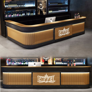 Mostrador de Recepción Industrial, Mostrador de Esquina para Vestíbulo, Bar, KTV, Salón de Billar, Hotel, Club de Deportes Electrónicos - Product Image 2