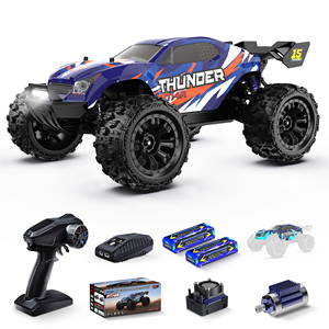 JIUSI MT14R 1:14 Scale High-Speed <b>RC</b> Racing Truck Metal Components 80KM/H Brushless Motor Includes Remote <b>Controller</b> USB Cable - Product Image 2