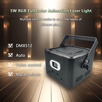 5W Laser projektor Laserlicht DMX RGB Voll farbige 3D-Animation Performance Stage Laserlicht für Konzert DJ Disco Hochzeit