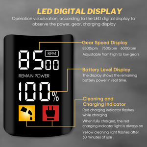 Vente en gros Tondeuse à cheveux et tondeuses sans fil Machine <span class=keywords><strong>de</strong></span> découpe <span class=keywords><strong>de</strong></span> cheveux professionnelle pour barbier pour tête Marque privée Tondeuse à cheveux - Product Image 4