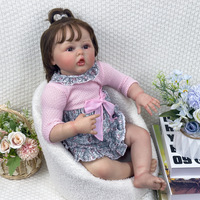 Nuevo Muñeco Bebé Reborn de Vinilo Suave de 60 CM, Muñeca Realista de Simulación, Juguete de Compañía para Niñas