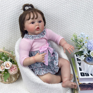 Nouvelle Arrivée Transfrontalière : Poupée Reborn de 60 cm en Vinyle Souple, Grande Taille, Réaliste, pour Filles, Jouet Compagnon pour Enfants - Product Image 4