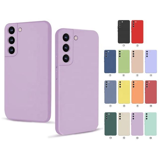 AilesTecca New S22 Ultra Phone Case Soft Silicone Matte TPU Cell Phone Case Cover for Samsung Galaxy S22 Plus S22