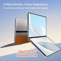Dual Touch Screen Laptop for Content Creators 11 Inch Photo Video Editing Notebook Intel I3 Portable Designing Drawing Tablet PC