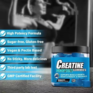 Fabricante de Marca Privada OEM, Gomitas de Creatina Monohidrato Sin Azúcar, Halal, Apoyo Inmunológico para Adultos, Crecimiento Muscular - Product Image 2