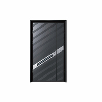WFKimberley Puerta de aluminio fundido de alta gama ignífuga antirrobo a prueba de viento e insonorizada para entrada exterior del hogar