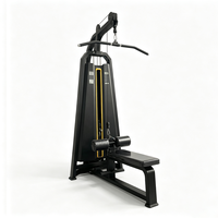 Machine de musculation dorsale commerciale pour tirage vertical et exercices assis, avec structure en acier robuste, pour studios de fitness, hôtels et salles de sport, logo personnalisable