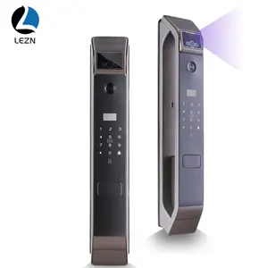 LEZN K10 Serrure intelligente de porte à empreinte digitale la plus populaire d'usine OEM avec caméra de surveillance Wifi Wire Automatic S