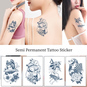 3D giapponese Geisha tatuaggio adesivo del corpo per le donne impermeabile temporaneo personalizzato Semi permanente tatuaggio - Product Image 3