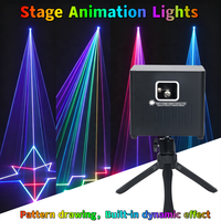 Laser portable 500 mW avec batterie, application Android/iOS, animation RVB couleur, laser DJ, éclairage laser à texte fonctionnant sur batterie