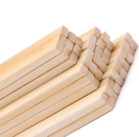 Brochettes carrées jetables en bambou Bâtonnets K-dog en maïs naturel Bâtonnets en bois pour barbecue
