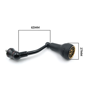 Poignée de moulinet de pêche Shimano Vanford 63 mm en fibre de carbone 27 mm TPE noir et or, pièce de conversion F17384B - Product Image 5