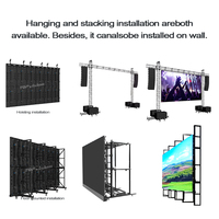 Pantalla LED para Exteriores TOPvision IP65 con Panel de Alquiler de 500x1000mm para Fondo de Escenario, Conciertos y Eventos