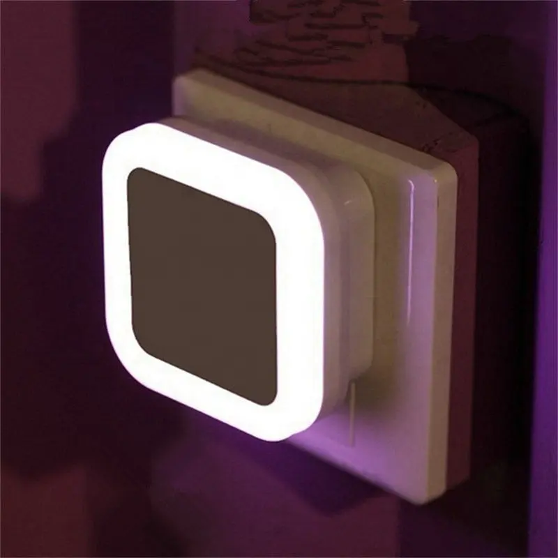 Kablosuz LED gece lambası sensörlü aydınlatma Mini ab abd Plug lamba çocuk odası yatak odası dekorasyon ışıkları için