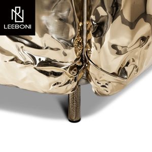 أرائك مقطعية فاخرة خفيفة من الجلد بطراز حديث من بوكا صالة مخصصة - Product Image 6