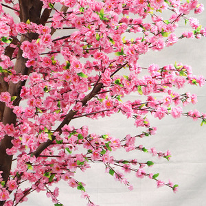 Bán Buôn Lớn Hoa Hồng Nhân Tạo Đào Hoa Cây 3M 10 Chân Cao Cho Đám Cưới Nhà Hàng Trang Trí Làm Sợi Thủy Tinh - Product Image 3