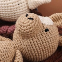 Poupées d'animaux tricotées à la main, animaux en peluche au crochet, mascotte personnalisée, cadeau personnalisé, décoration de la maison