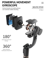Nouveau stabilisateur portable Q08 2026 avec perche à selfie pliable, trépied dissimulé et télécommande sans fil à 360 degrés pour appareil photo