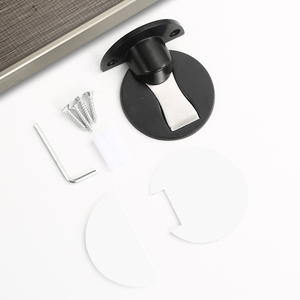 304 Stainless Steel Magnetic <b>Door</b> Stop – Hidden Floor <b>Door</b> Holder <b>Catch</b>, Nail-free Adhesive Installation, Strong Magnet for Home - Product Image 1