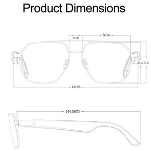 Gafas inteligentes W100C AI Assistant, auriculares portátiles con ChatGPT, traducción multilingüe en tiempo Real, gafas AI - Product Image 6