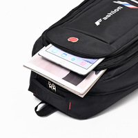 Sac à dos pour ordinateur portable avec logo personnalisé, résistant à l'eau, sac à dos d'usine pour ordinateur, design avec bande réfléchissante, léger