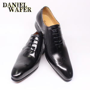 High-quality large-sized <b>breathable</b> <b>men's</b> custom oxford <b>shoes</b>, fashionable cowhide formal business casual <b>shoes</b> <b>for</b> <b>men</b> - Product Image 1