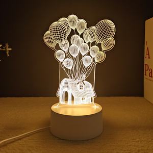 Cadeaux <span class=keywords><strong>pour</strong></span> la fête des mères, <span class=keywords><strong>anniversaire</strong></span>, Thanksgiving, <span class=keywords><strong>pour</strong></span> <span class=keywords><strong>maman</strong></span>. Lampes de nuit LED 3D contemporaines en ABS personnalisées <span class=keywords><strong>pour</strong></span> la décoration de la maison et de la chambre - Product Image 4