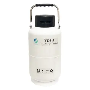 Portable High Grade Yds-3 3l Semen Storage Cryogenic Container Liquid Nitrogen Dewar Tank For Sale