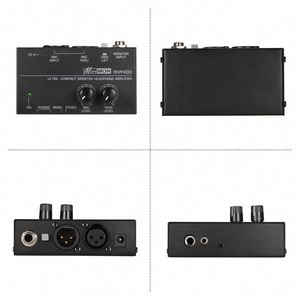Ultra Compact Monitor Earphone Amplifier Amp With <b>XLR</b> <b>Microphone</b> Input 6.35mm Monitor Input 6.35mm & 3.5mm Headphone - Product Image 5
