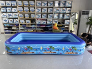 Stylish Functional Inflatable Swimming <b>Pool</b> Large Capacity Inflatable <b>Pool</b> for Outdoor Use Durable and Stable for Adults - Product Image 2