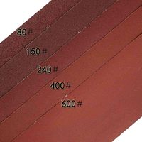 Bande abrasive en papier de verre rouge 100 mm x 25 m, feuille abrasive, toile abrasive, rouleau de papier de verre pour le polissage et le ponçage des automobiles et des meubles