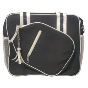 2023 sac à bandoulière personnalisé sac de pickleball sac de tennis fourre-tout avec poche avant pour 2 pagaies pour femmes et hommes sac de pickleball - Product Image 1
