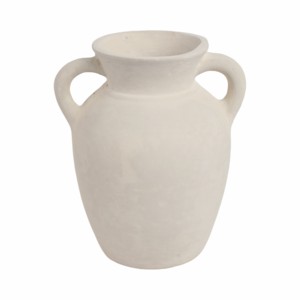 Vaso a forma di amfora in ceramica, accessorio decorativo per la casa, soggiorno, tavolo, vaso da fiori in ceramica. - Product Image 1