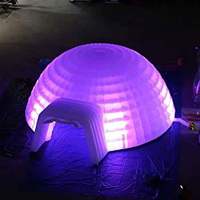 Dôme de boîte de nuit gonflable géant de 10m x 12m avec un design luxueux et un matériau en PVC pour une utilisation en extérieur