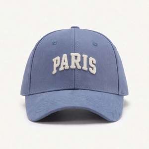 Wholesale BSCI Factory Unisex 100% Cotton Common Unstructured Soft Baseball Cap <b>Paris</b> 3D Embroidery Customizable - Product Image 4