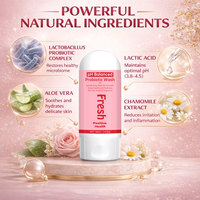 Nettoyant intime probiotique équilibré au pH, doux, quotidien, sans parfum, apaisant et hydratant pour les zones intimes - Contrôle des odeurs