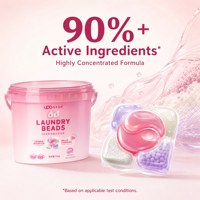 Lessives en perles UPO Lifestyle, capsules de détergent concentré à l'oxygène, billes de gel parfumées pour le lavage domestique, 760g, pour vêtements