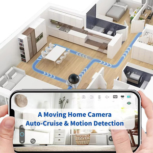 Werysafe tương tác màn hình di chuyển Robot di động điện thoại thông minh App Pet Camera 3MP giám sát không dây bé PTZ camera an ninh - Product Image 5