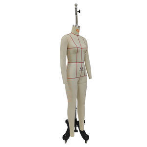 <span class=keywords><strong>Mannequin</strong></span> de <span class=keywords><strong>couture</strong></span> femme en fibre de verre, taille 4, pour présentation de vêtements e-commerce transfrontalier, avec jambe pour drapage et modélisation - Product Image 3