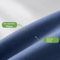 Protège-matelas rafraîchissant 300TC en tissu uni, drap-housse antidérapant à poches profondes, housse lavable pour literie d'hôtel Simmons