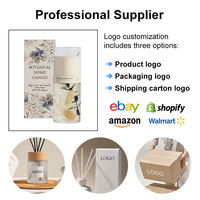Private Label Handgefertigte Ungiftige Flammenlose Gel-Wachs Ewige Blumen Duftkerze mit Korkdeckel Heimdekoration Hochzeit Diwali Feiertag