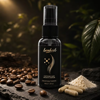 Huile capillaire à base de plantes 3-en-1 à la caféine, biotine et peptides, traitement anti-chute de cheveux, formule concentrée, réparation des cheveux, marque privée