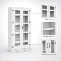 Armoire de laboratoire en acier résistant aux produits chimiques, porte vitrée, armoire de pharmacie pour centre de recherche médicale