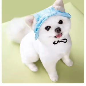 Adjustable Solid Eco-Friendly Pet <b>Hat</b> with Ear Holes Cute Pet Inspired Sunscreen Cap for Dogs and <b>Cats</b> - Product Image 6