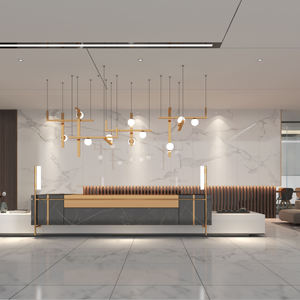 Melinco decorazione interna Pandora pannelli in marmo artificiale 5mm alta tavola lucida eco-friendly pannello a parete solido personalizzato - Product Image 6