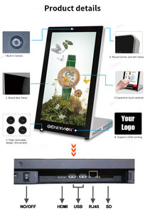 15.6 pouces L Android 11 bureau Super mince kiosque de signalisation numérique Restaurant Menu affichage écrans tactiles écran publicitaire Wifi - Product Image 5