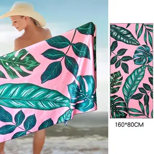 Good Quality quick dry oversize microfiber waffle blanket suppliers soft sand free beach towel