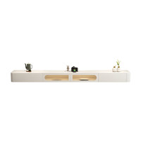 Meuble TV flottant de luxe moderne avec support mural intégré et espace de rangement pour le salon ou la chambre