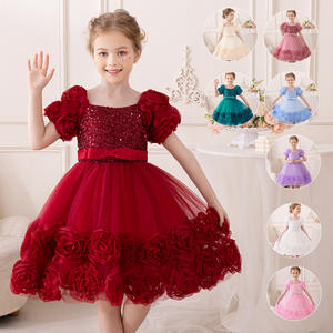 Meisjes Verjaardagsfeest Jurk Pailletten Kinderen Kostuum Wer Meisje Bruidsmeisje Jurken Voor Kinderen Prinses Bruiloft Prom Jurk 3-10 Jaar - Product Image 2